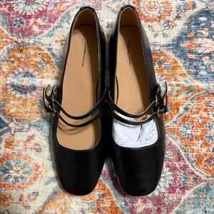 Madewell the Greta Black Mary Jane Flats